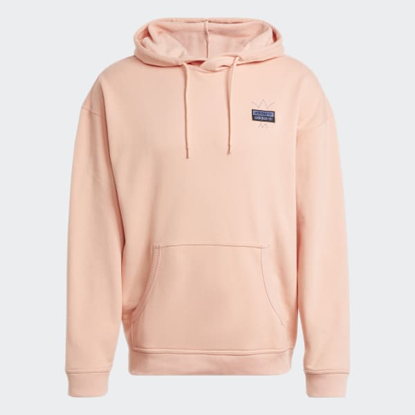 blusa moletom capuz big trefoil abstract