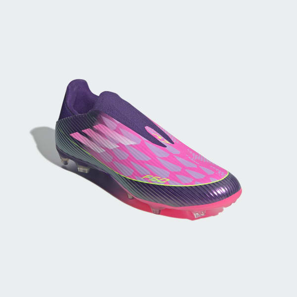Violet Chaussure de football sans lacets F50 LEAGUE Terrain souple
