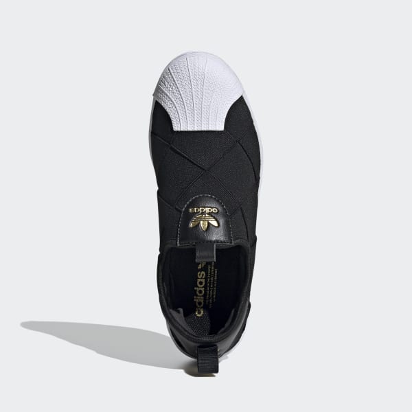 Black Superstar Slip-on Shoes