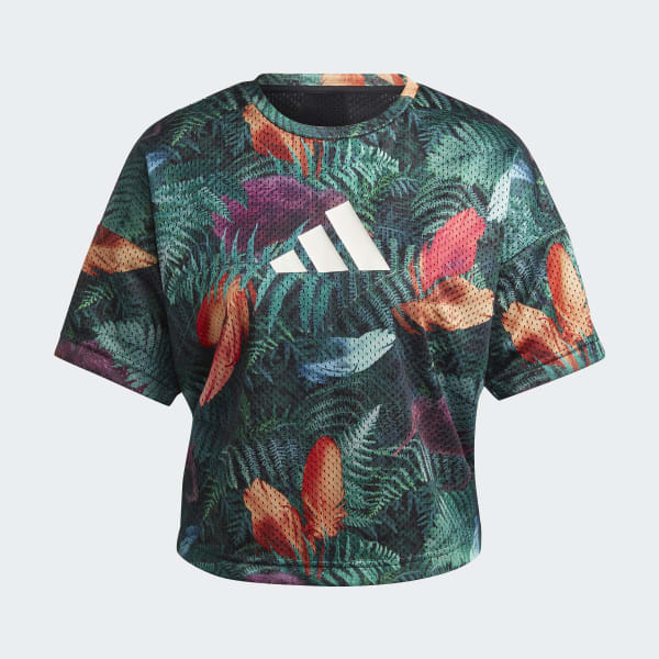 Sort All Blacks Rugby Lifestyle Crop T-shirt