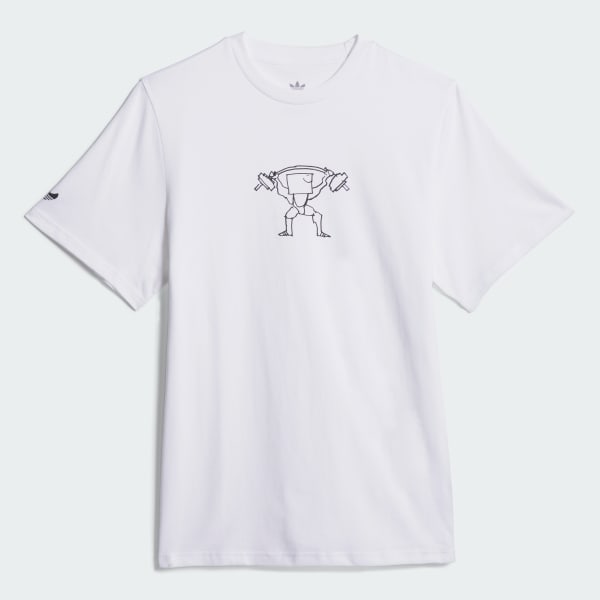 Blanco Camiseta Shmoofoil Lifter