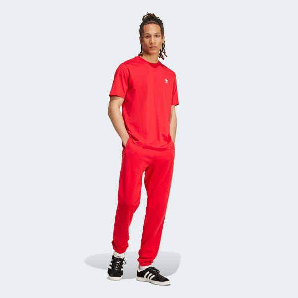 Vermelho Calça Trefoil Essentials