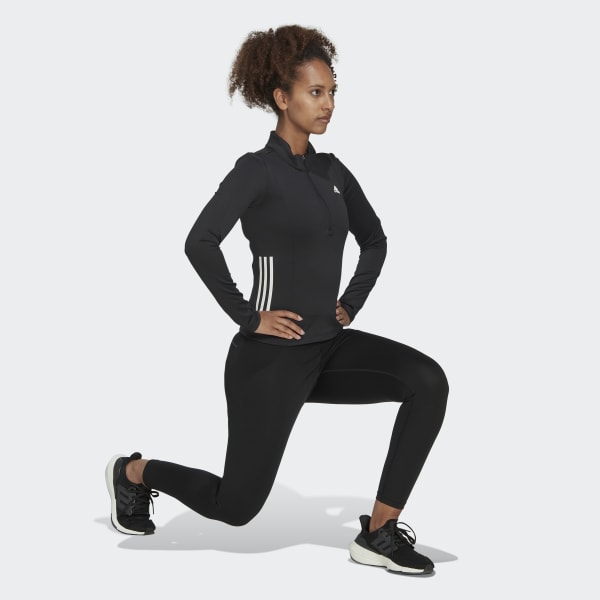 Czerń Hyperglam Training 1/4-Zip Long Sleeve Shirt BVR33
