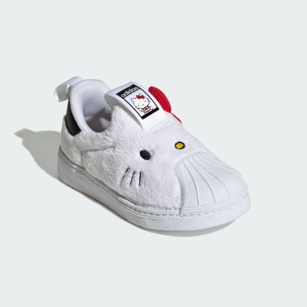 White adidas Originals x Hello Kitty Superstar 360 Shoes Kids