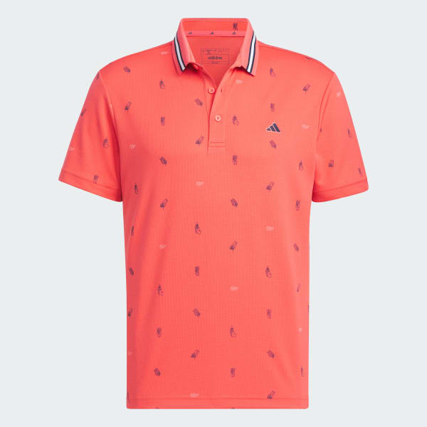 Red AEROREADY Playgreen Monogram Short Sleeve Polo Shirt