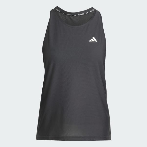 adidas Own The Run Tank Top - Black | Free Delivery | adidas UK