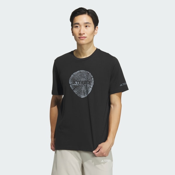 Black Big Logo Short Sleeve Polygiene 180 GSM Tee