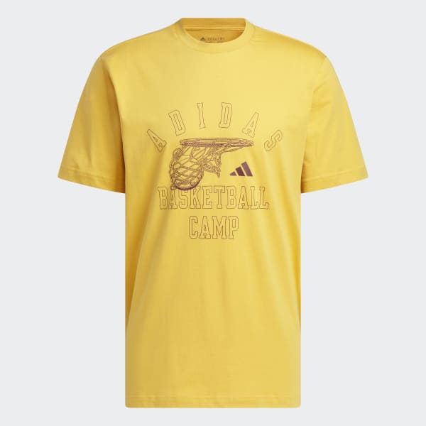 adidas Summer Camp ABC Tee - Yellow, Men's Basketball