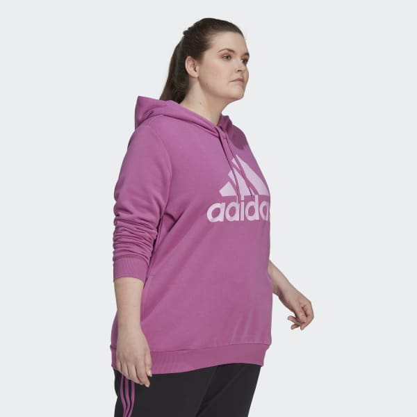 Fioletowy Essentials Logo Fleece Hoodie (Plus Size) IXV15