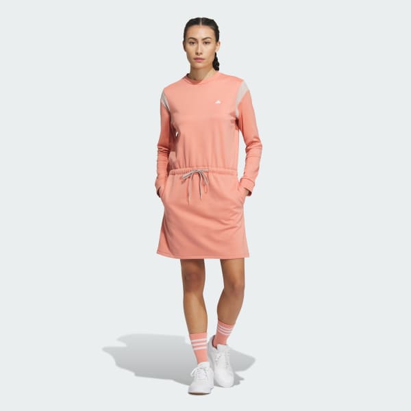 アディダス 【ゴルフ】COLD.RDY クルーネック 長袖ワンピース - レッド