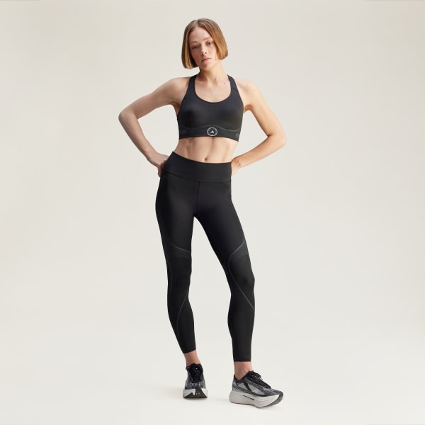 Preto Sutiã de Sustentação Elevada TruePace adidas by Stella McCartney