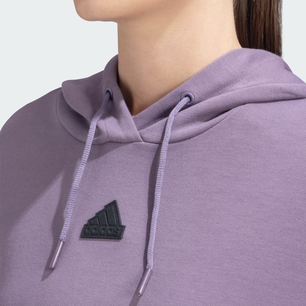 Adidas W FI 3S CREW pull de sport femme violet