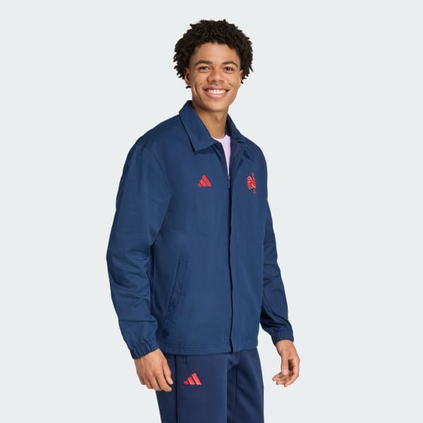 adidas FFR Travel Jacket - Blue | Free Shipping with adiClub