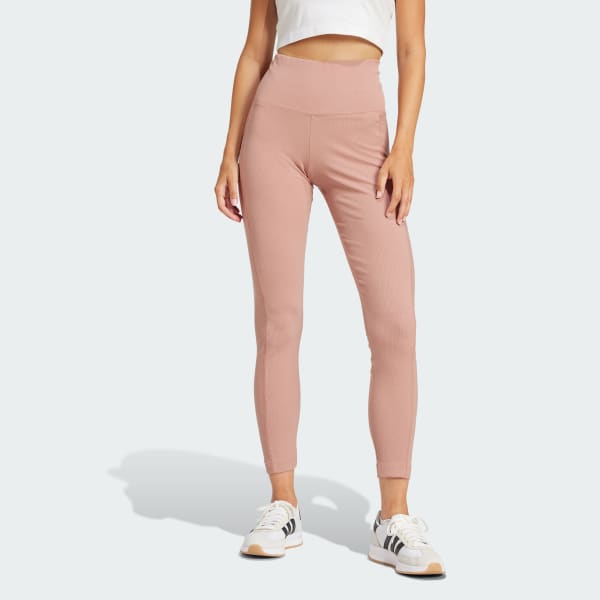 Rosa Legging 7/8 Cós Alto ALL SZN Rib
