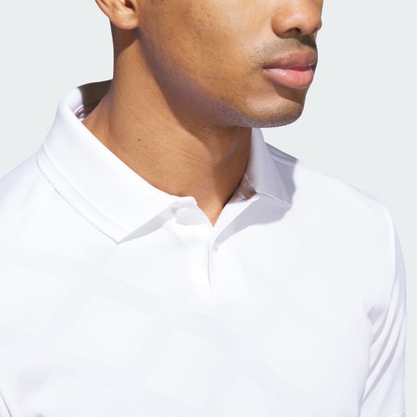 adidas Ultimate365 Tour Nylon Polo Shirt - White | Free Shipping