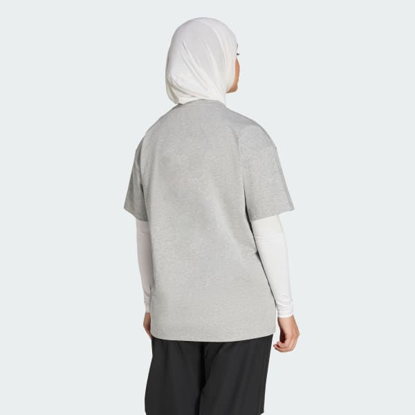 Grey PrimeLift Essentials Workout Oversized T-Shirt