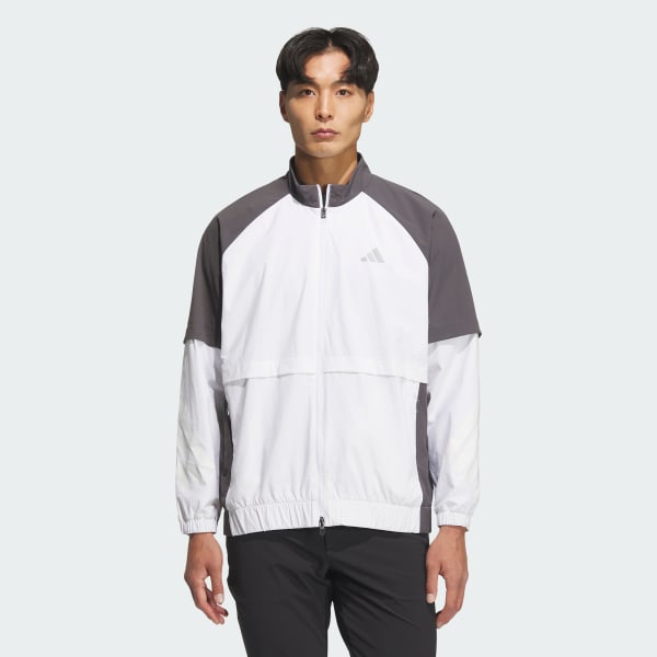 アディダス 【ゴルフ】トラック フルジップ ジャケット - ベージュ