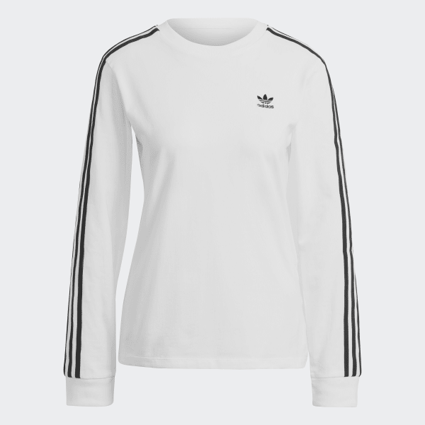 adidas Adicolor Classics Long-Sleeve Top - White | adidas UK