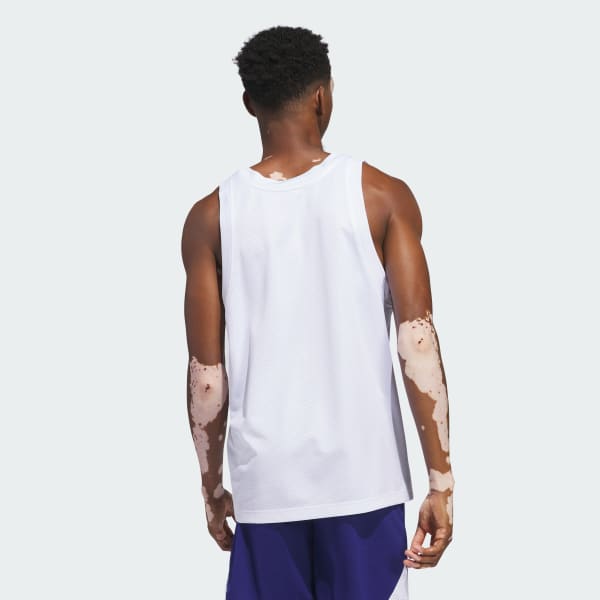 Blanco Playera sin Mangas Basketball Legends