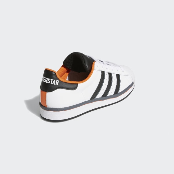 Kids Superstar Cloud White, Core Black & Orange Shoes | adidas UK