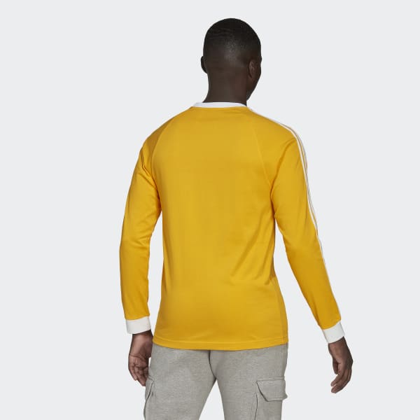 Yellow Adicolor Classics 3-Stripes Long-Sleeve Top 14211