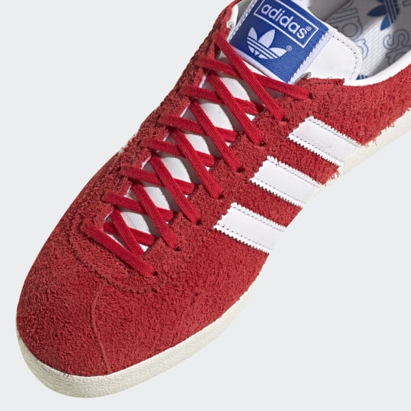 adidas gazelle vintage red