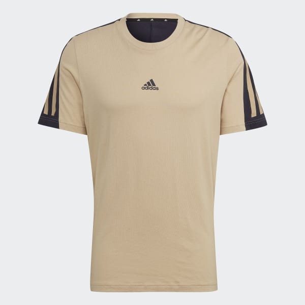 Beige Future Icons 3-Stripes T-Shirt CW474