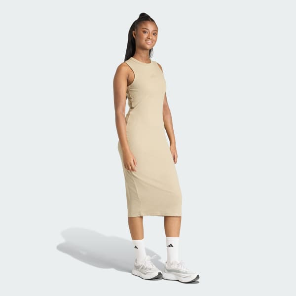 Brown ALL SZN RIB DRESS