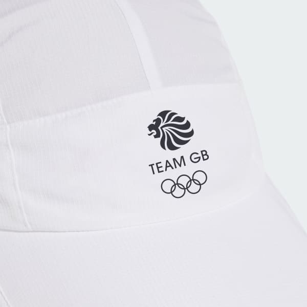 Bianco Cappellino da running Team GB