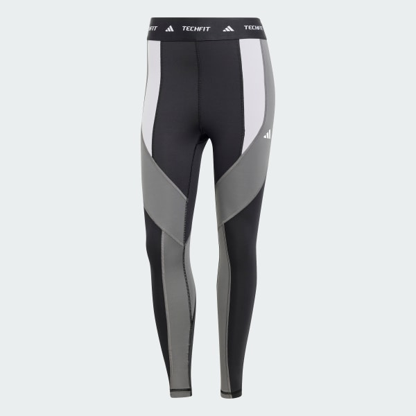 Preto Legging 7/8 Techfit Colorblock