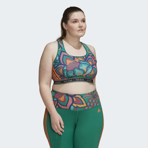 Grun Medium-Support Sport-BH – Große Größen HM020