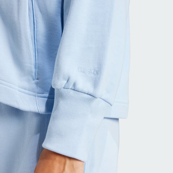 Moletom Capuz ALL SZN French Terry Loose - Azul adidas | adidas Brasil