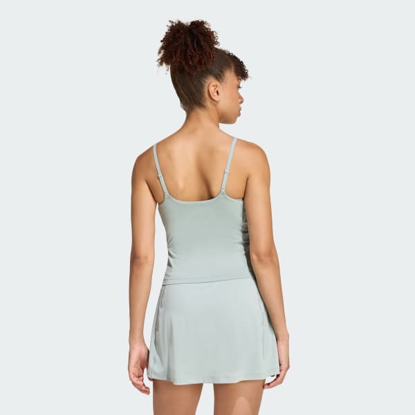 Green Optime Tank With Integrated Light-Support Bra