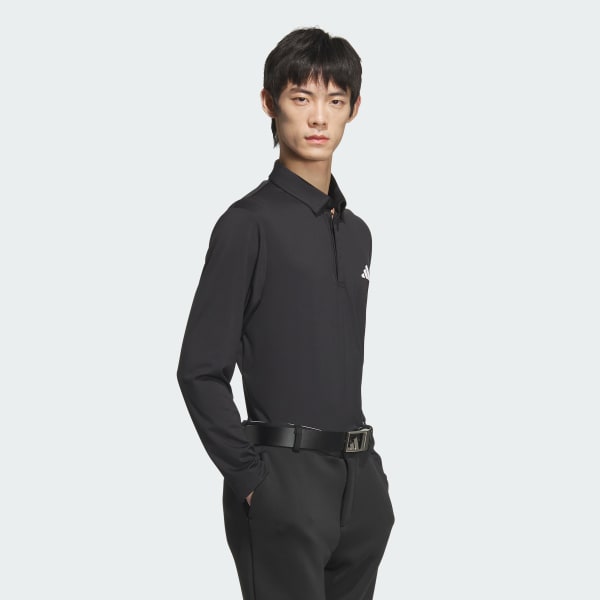 Black Long Sleeve AEROREADY Polo Shirt