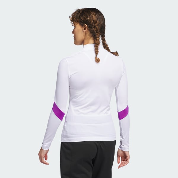 Blanc T-shirt col cheminée manches longues adidas x Jay3lle
