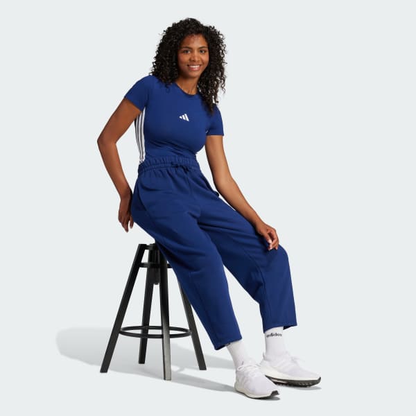 Μπλε Essentials 3-Stripes Slim Baby Tee