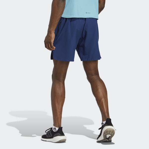 Niebieski Workout Knurling Shorts