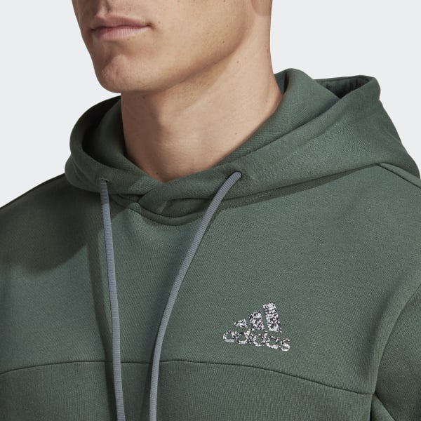 Vert Sweat-shirt à capuche molleton Stadium Badge of Sport TR415