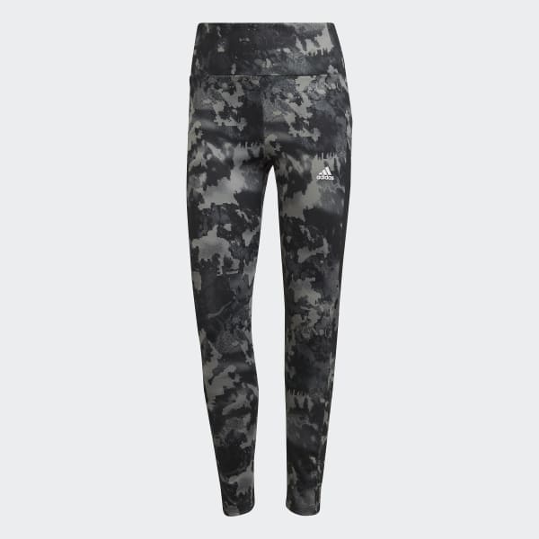Schwarz AEROREADY Designed to Move Print High-Rise 7/8-Tight