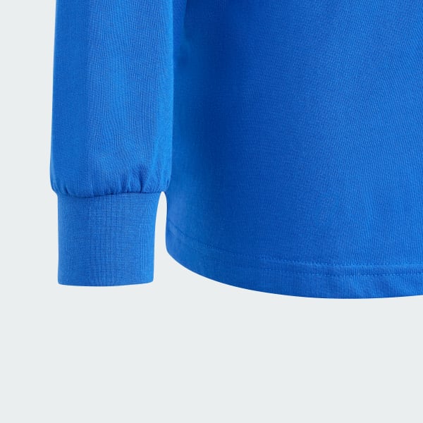 Bleu T-shirt manches longues