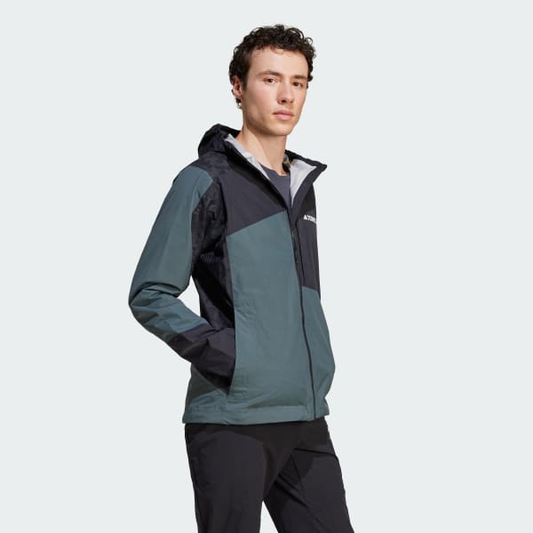 Grau TERREX Xperior Hybrid RAIN.RDY Regenjacke