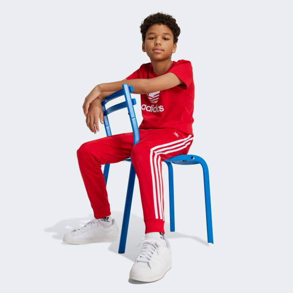 Red Adicolor SST Track Tracksuit Bottoms Kids