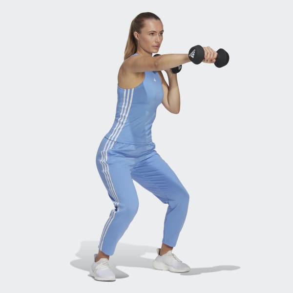 blauw AEROREADY Train Essentials Regular 3-Stripes Tanktop