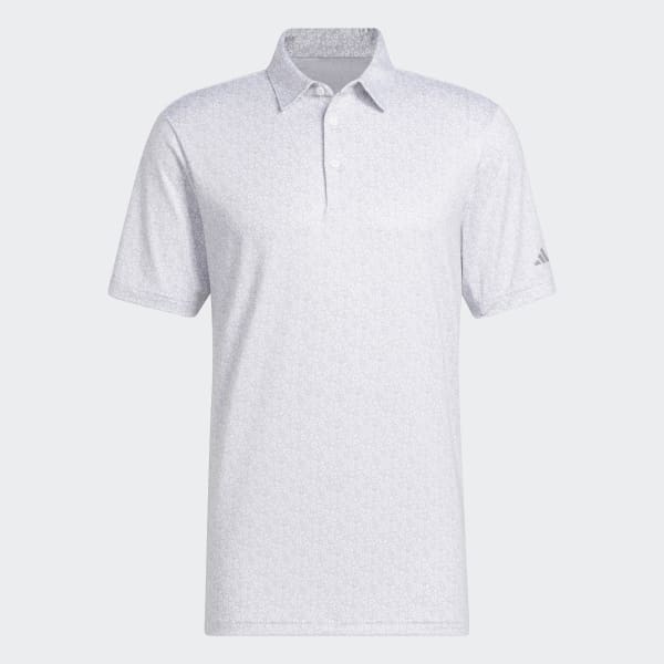 White Ultimate365 Allover Print Golf Polo Shirt