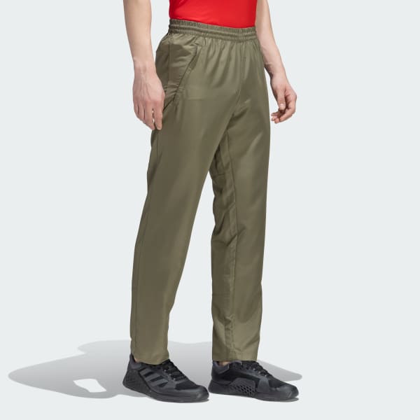 Green TRAINING ESSENTIALS BIG LOGO PANTS
