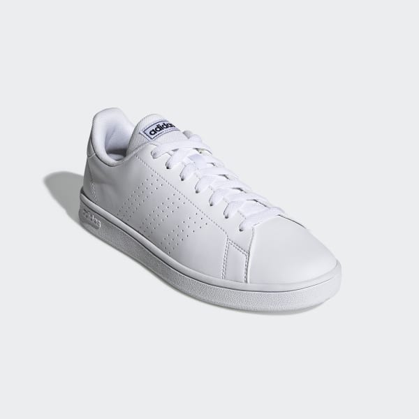 white adidas shoes leather