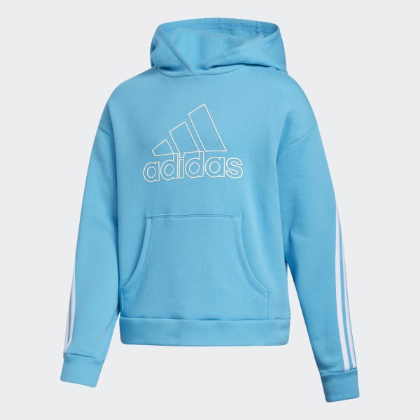 girls blue adidas hoodie