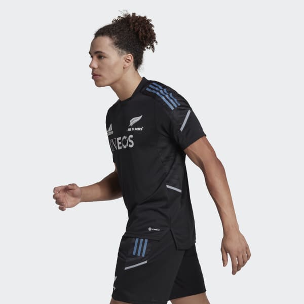 Μαύρο All Blacks Rugby Performance Tee
