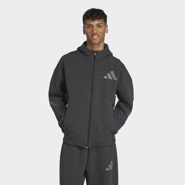 SupplieR フルジップパーカー なな adidas Z.N.E.プレミアム フルジップ パーカー - グレー
