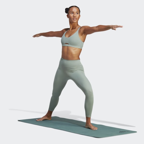adidas Yoga Studio Luxe Light-Support Training Bra - Green